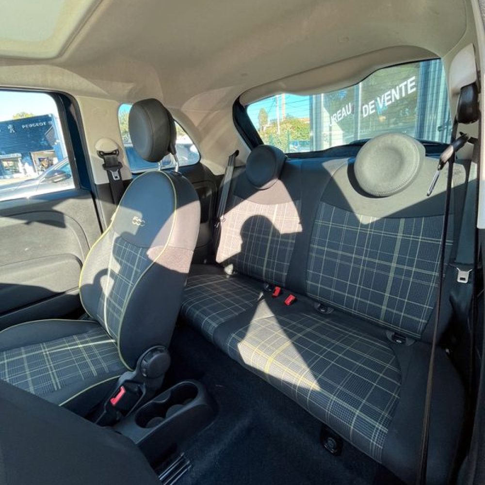Fiat 500 1.2l essence 69ch bvm5 lounge occasion peugeot beausset