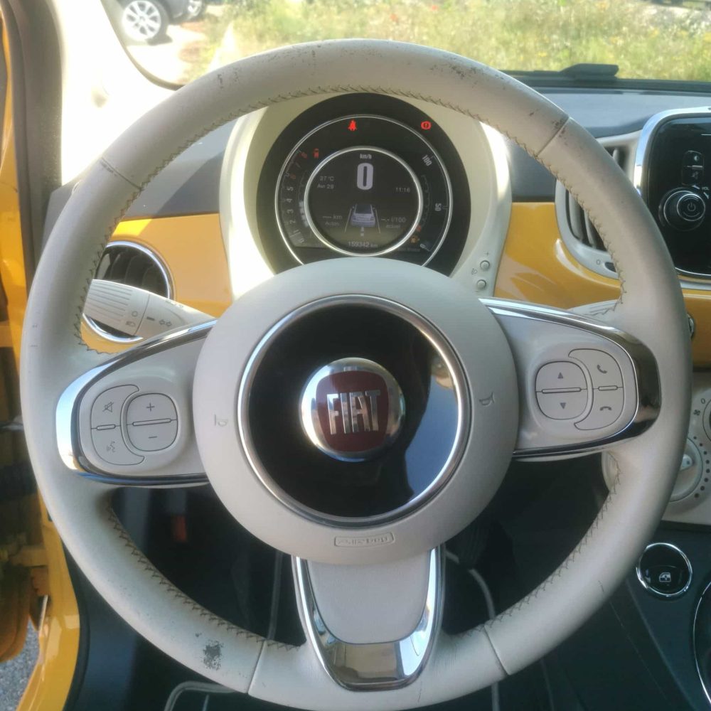 Fiat 500 Cabriolet 1.2 69ch Lounge BVM occasion volant