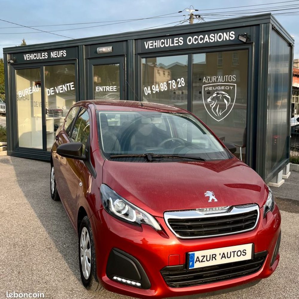 Peugeot 108 1.0l vti 72ch bvm5 like azur autos occasion le beausset