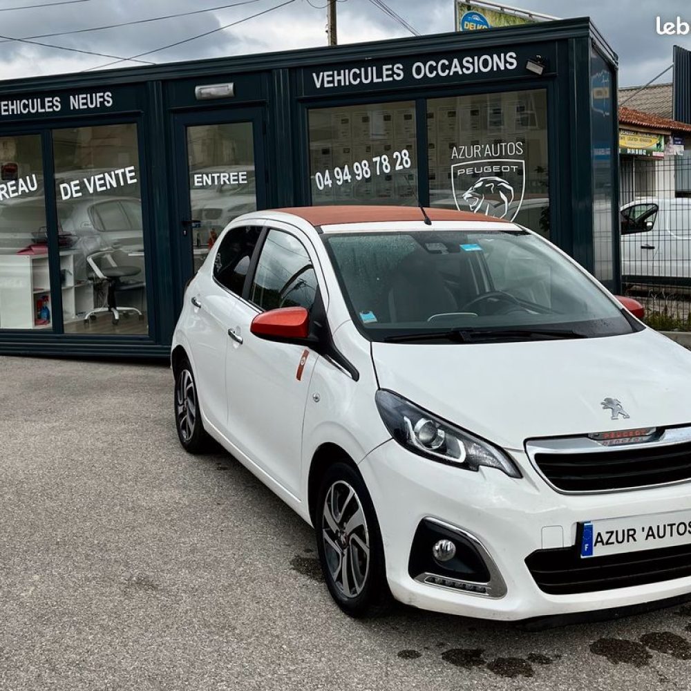 Peugeot 108 top roland garros 1.0l vti 72ch bvm5 occasion beausset